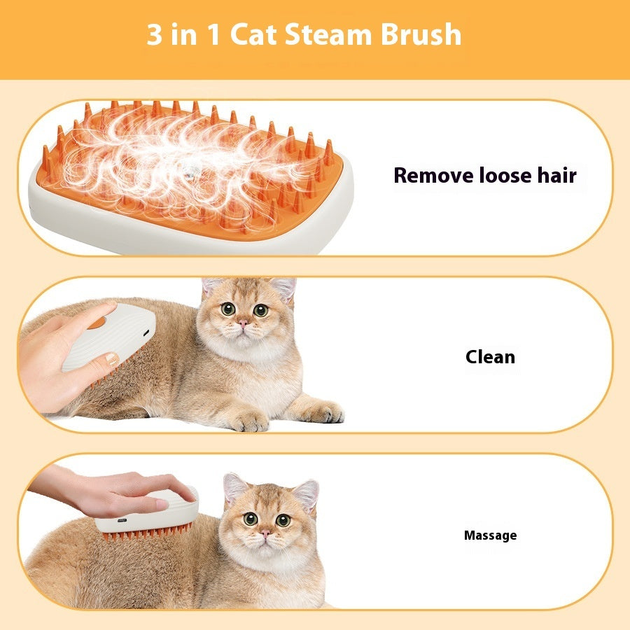 SteamBrush™ – Dampbørste til Hunde & Katte